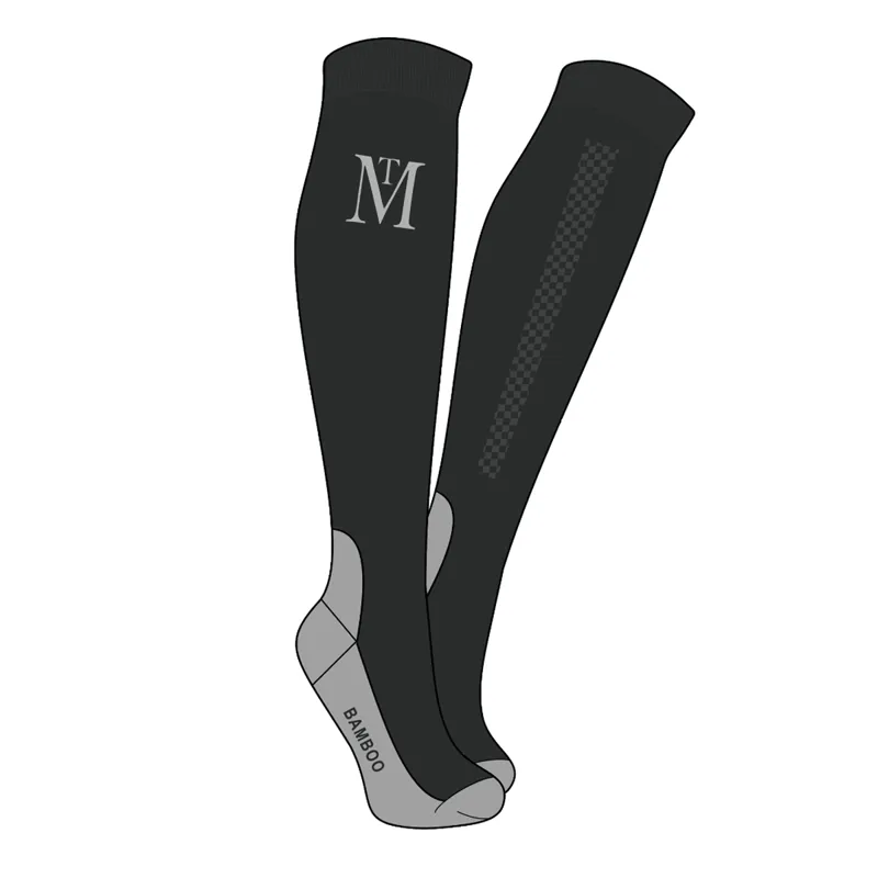 Mark Todd Competition Socks - Black/Grey